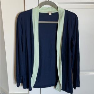 J crew navy cardigan